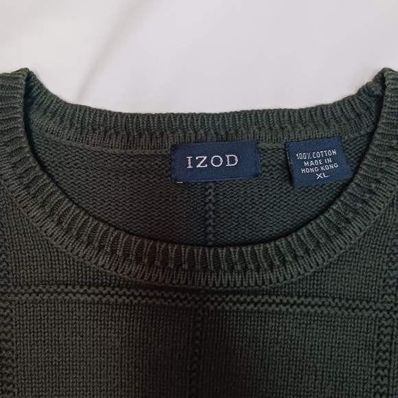 Izod Dark Green Knit Sweater. - Picture 5 of 5